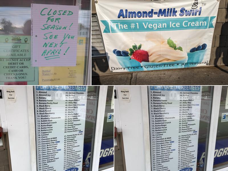 Duke's Creemees Menu