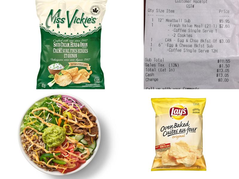 Subway Menu