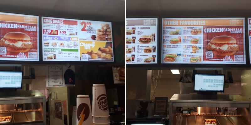 Burger King Menu