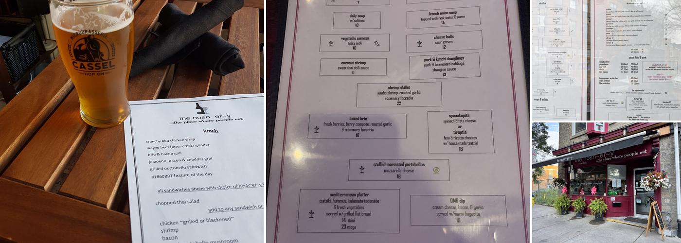 The Noshery Steakhouse Menu