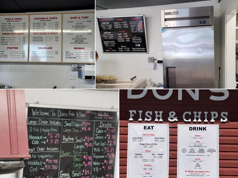 Don's Fish & Chips Menu