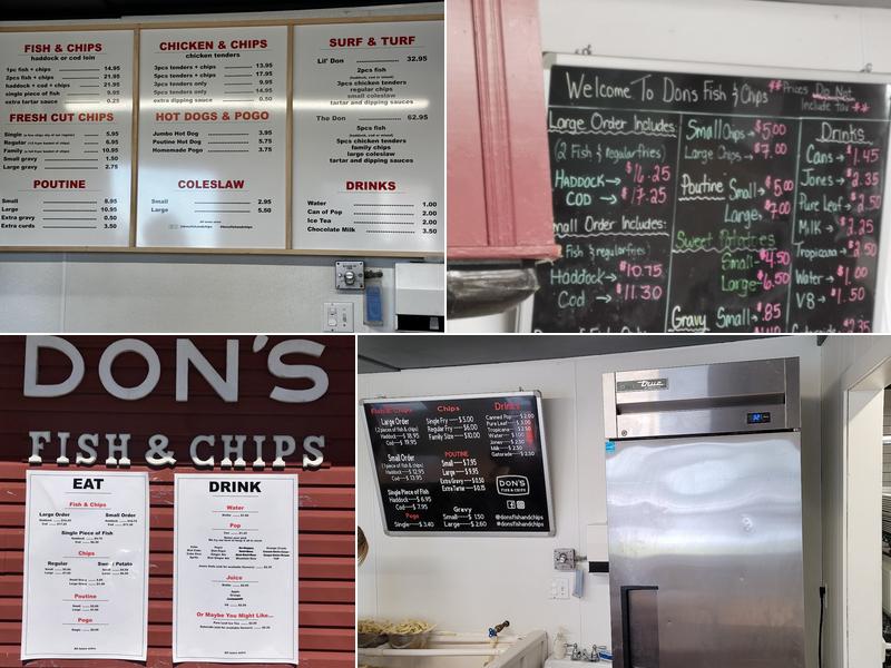Don's Fish & Chips Menu