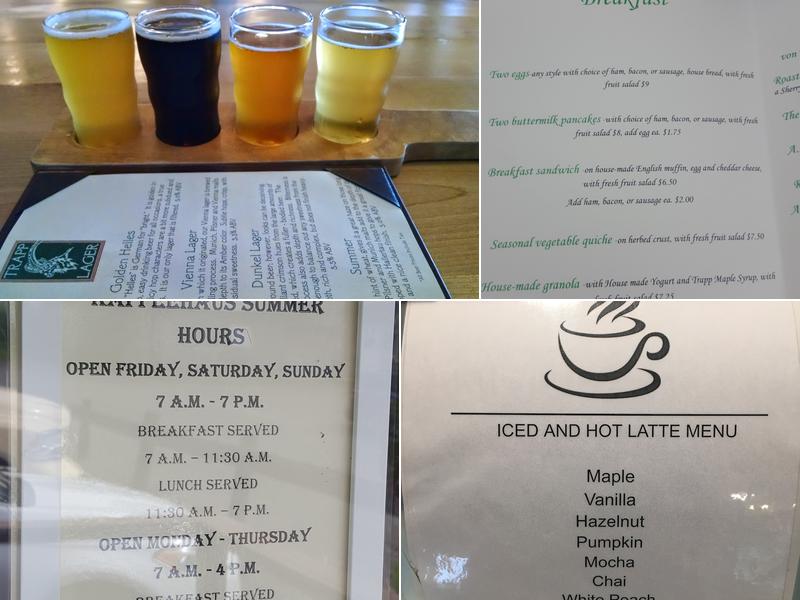 Trapp Kaffeehaus Menu