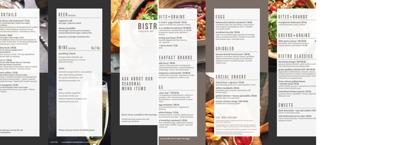 The Bistro Menu
