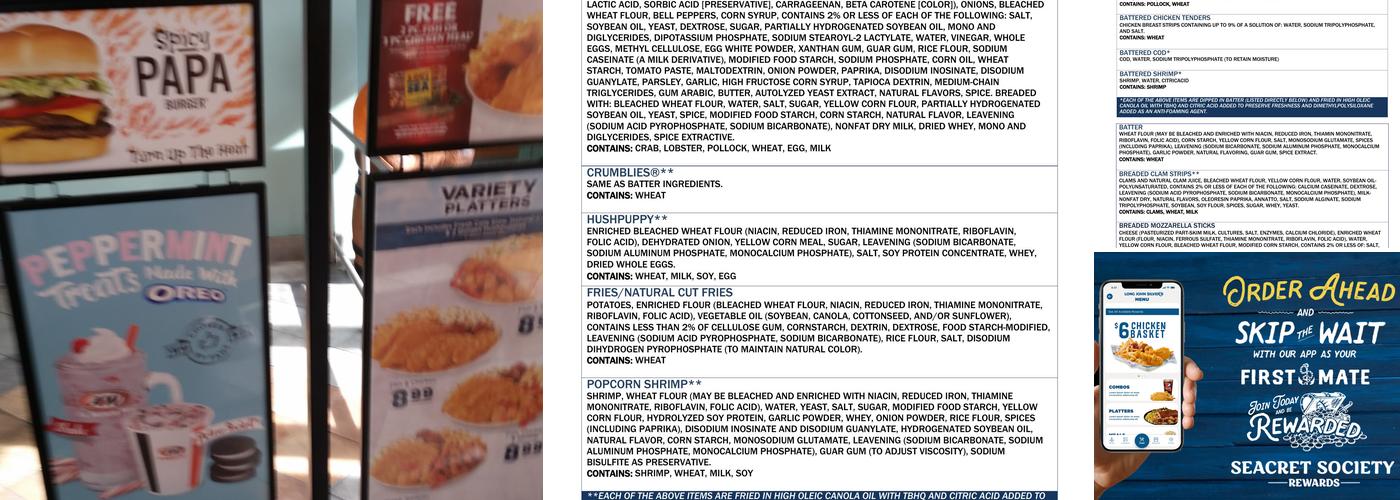 Long John Silver's | A&W Menu