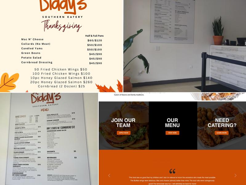 Mr. Diddy's Menu