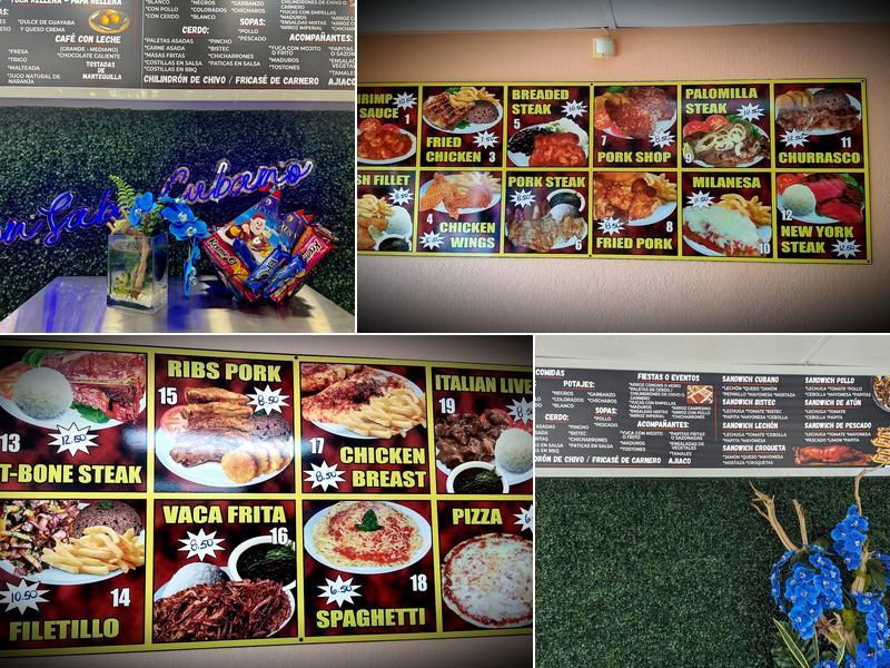 VLADY CUBAN FOOD Menu