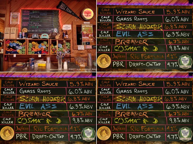 The Burlap Room Beer Garden and Live Music Menu