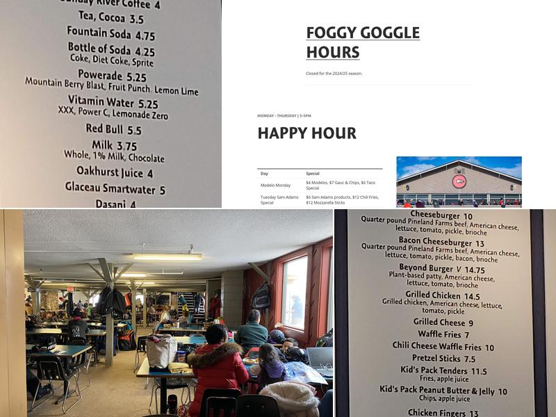 Barker Lodge and Pub Menu