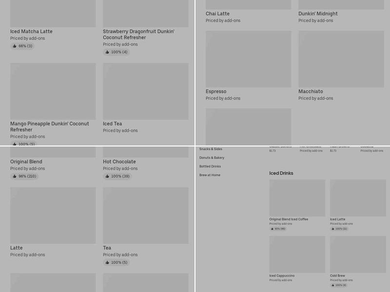 Dunkin' Menu
