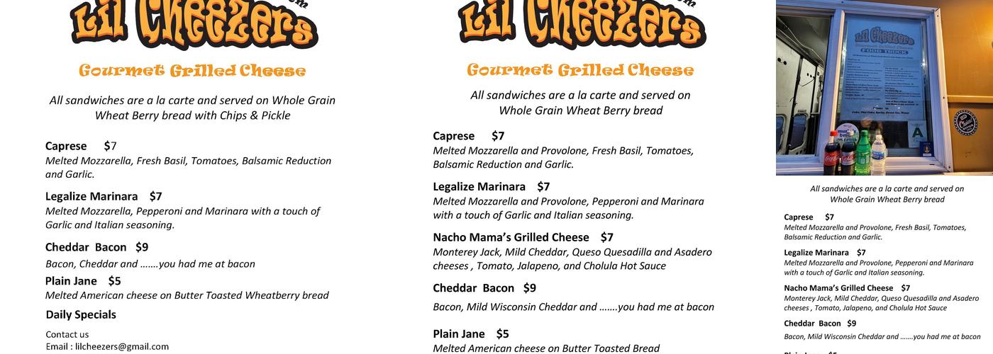 Lil Cheezer's Menu