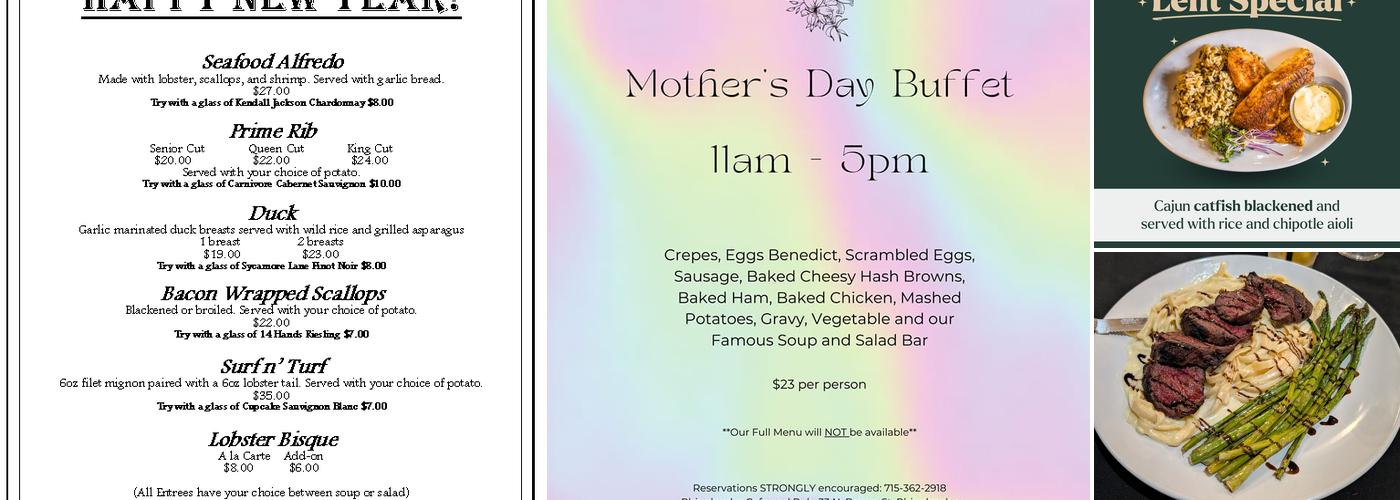 Rhinelander Taproom Menu