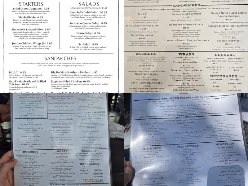 Herschel's Scratch Kitchen Menu