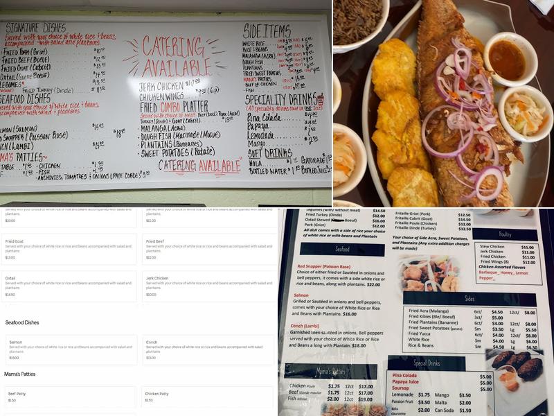 Marie's Caribbean Kitchen Menu