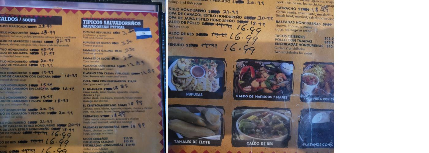Mi Rancho #2 Menu