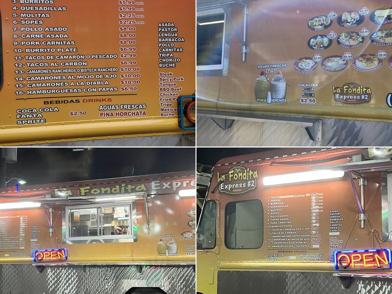 La fondita Express #2 Menu