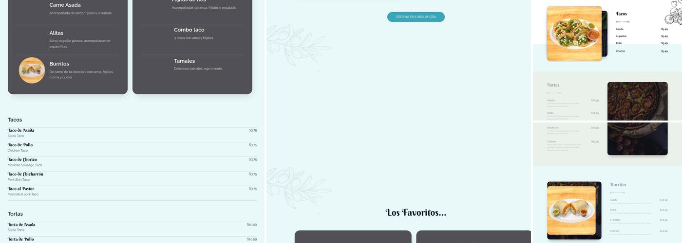 J's Taqueria Menu