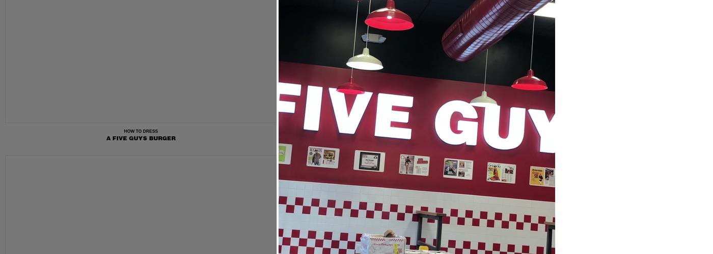 Five Guys Menu