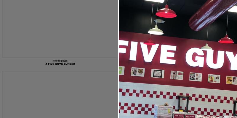 Five Guys Menu