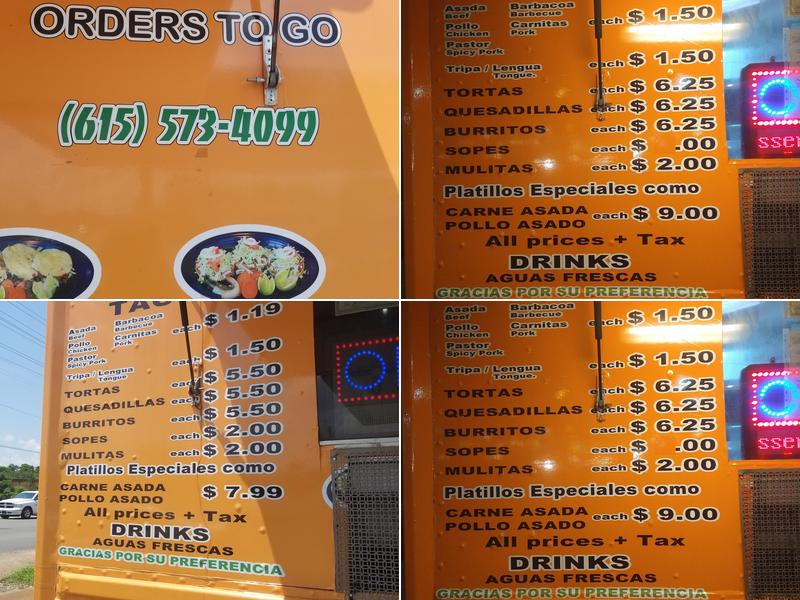 Taqueria Mexico Tipico #3 Menu