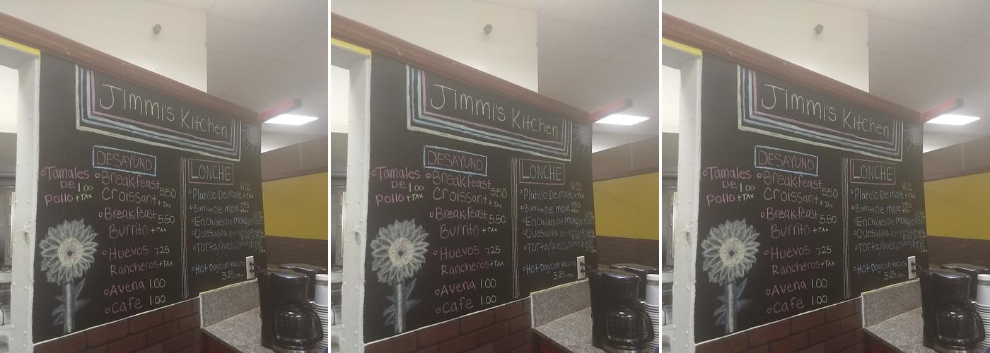 Jimmis Restaurant and Bakery Menu