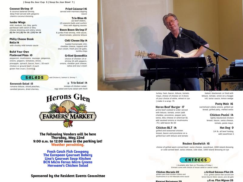 Herons Nest Restaurant Menu