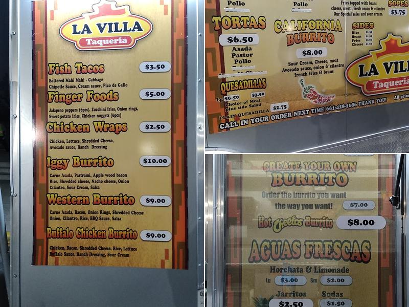 Tacos amaluchi Menu