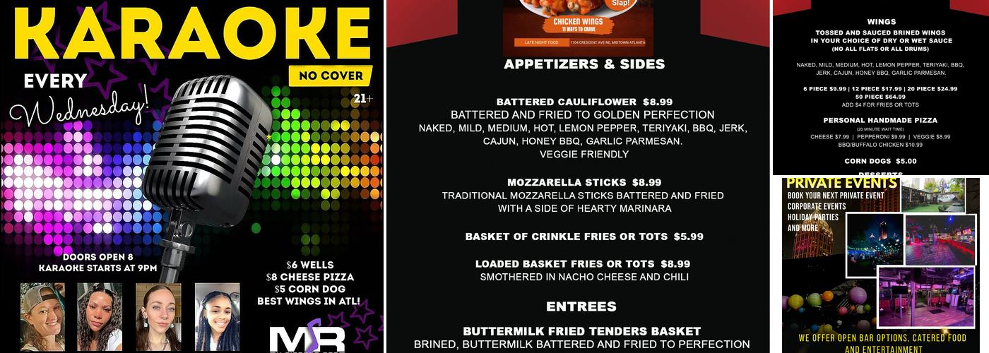 MSR My Sisters Room Menu