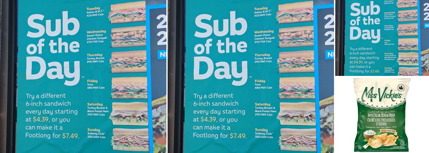 Subway Menu