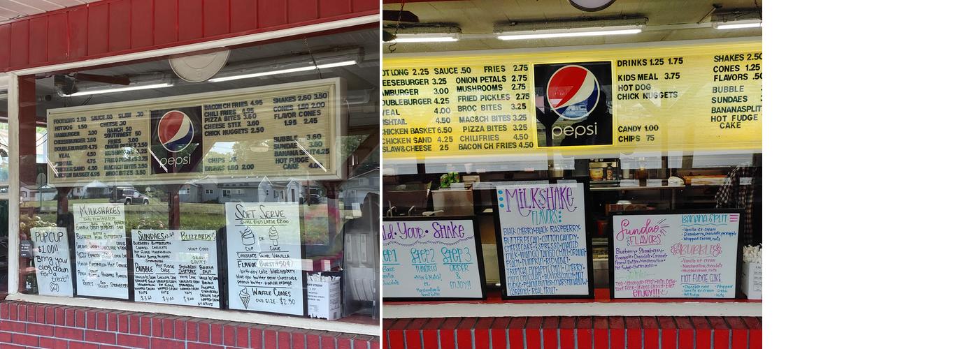 Liza Jane's Dairy Bar Menu