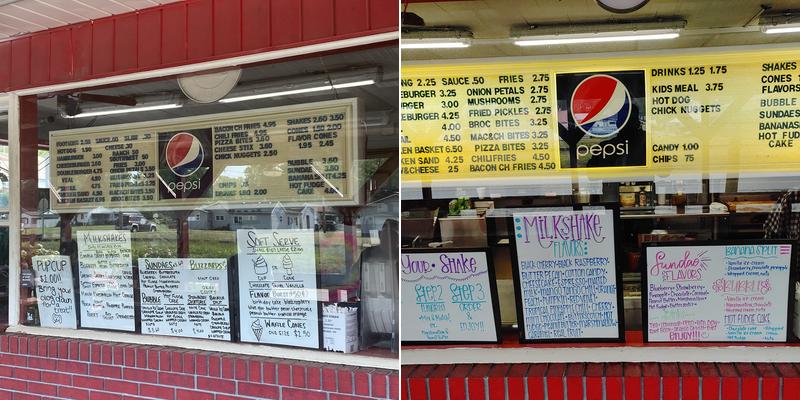 Liza Jane's Dairy Bar Menu