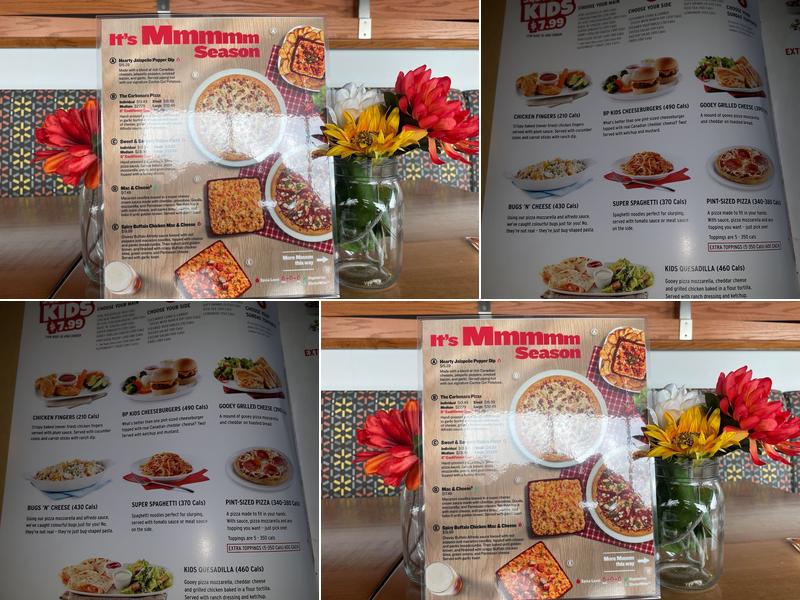 Boston Pizza Menu