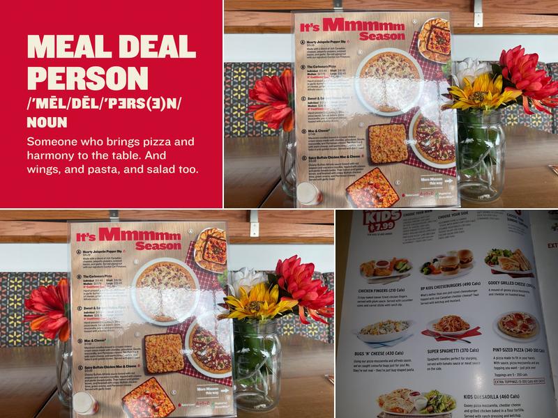 Boston Pizza Menu