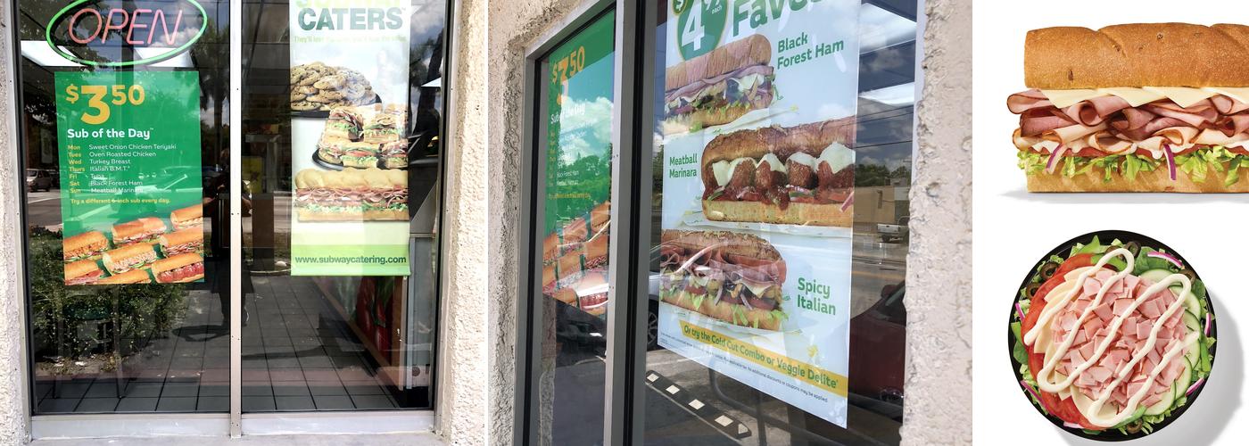 Subway Menu