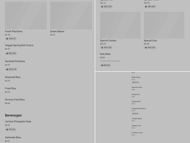 J & J BBQ & Grill Menu