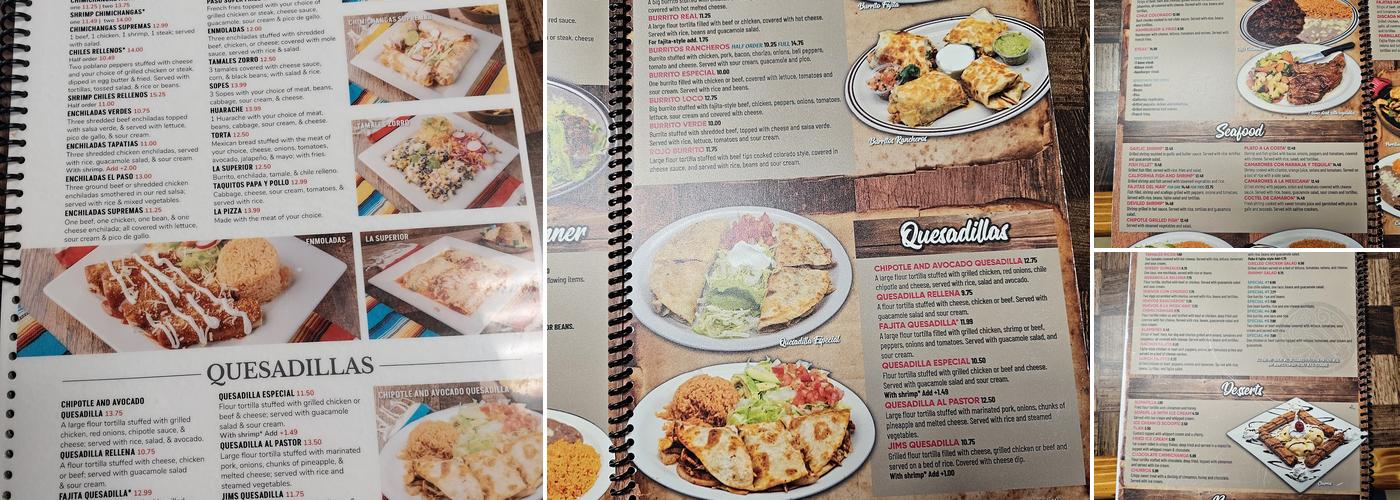 El Paso Menu