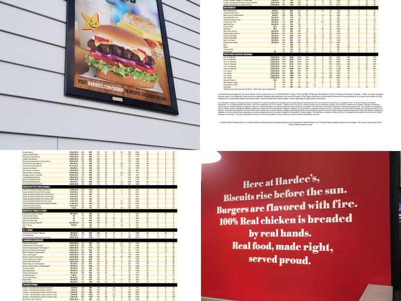 Hardee’s Menu