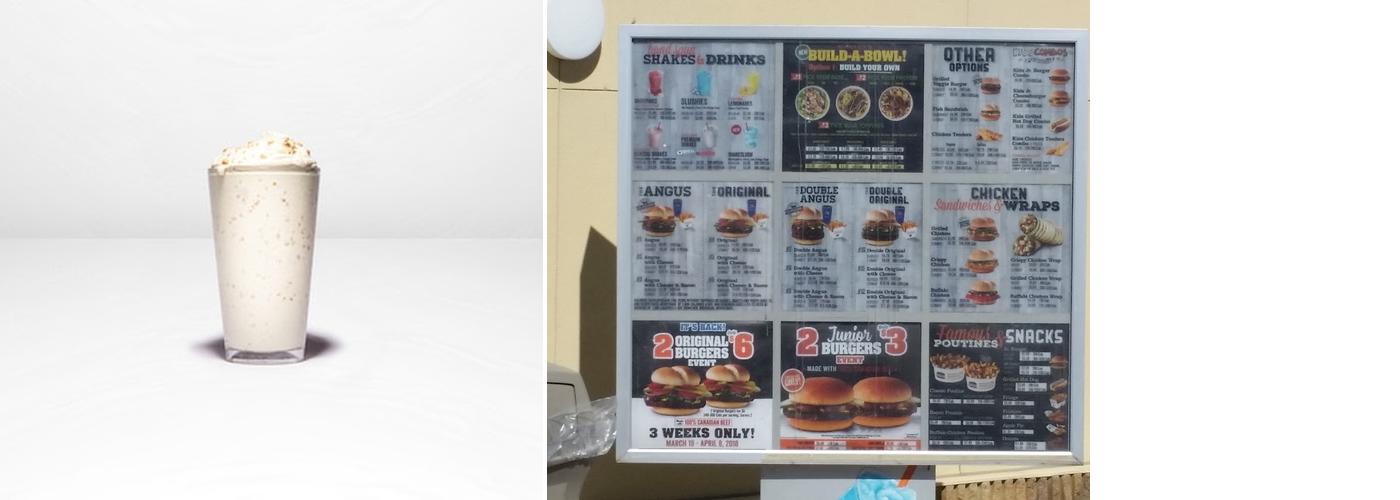 Harvey's Menu