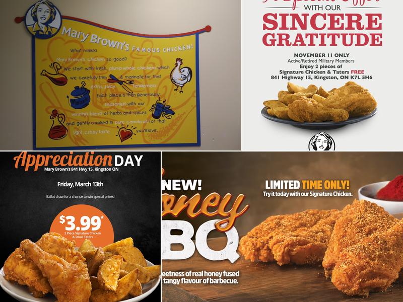 Mary Brown's Chicken Menu