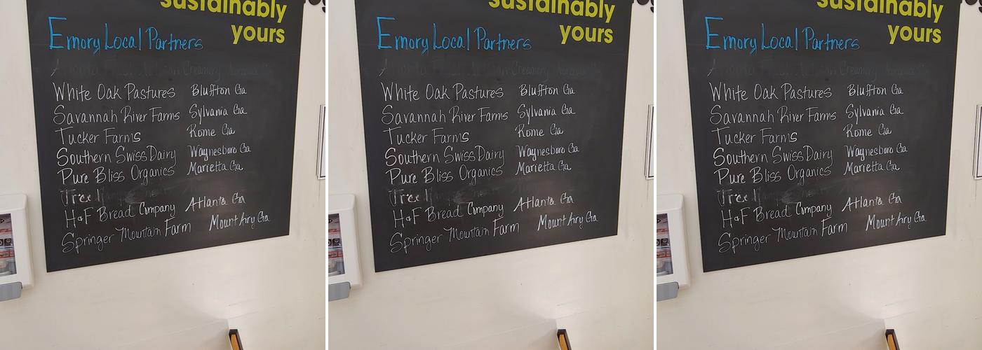 Cox Hall Menu