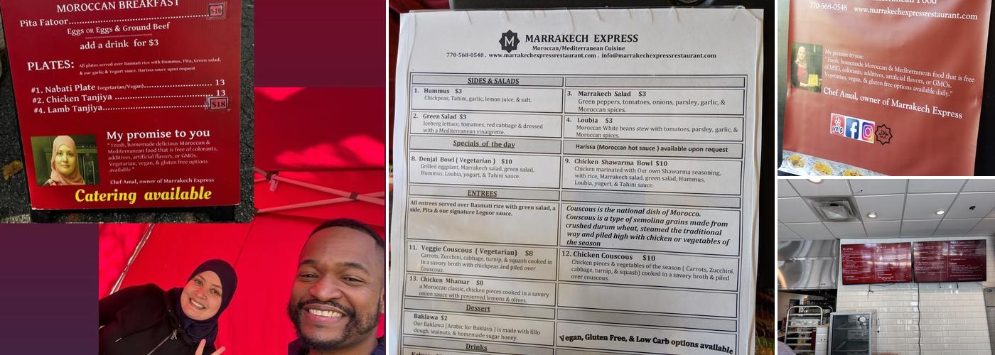 Marrakech Express Menu