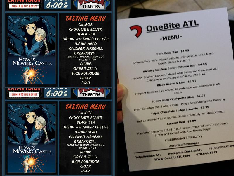 one bite atl Menu