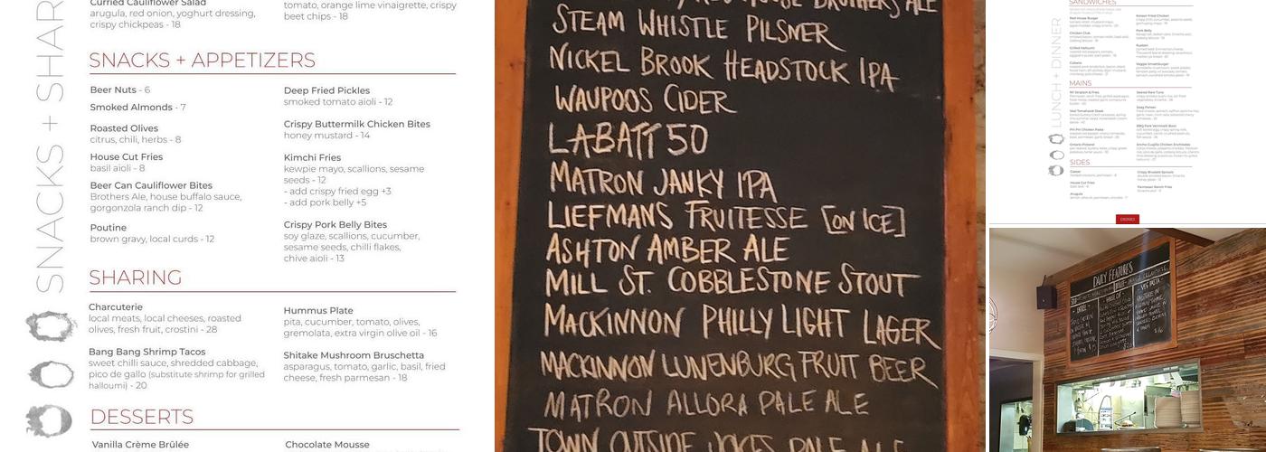 Red House Menu