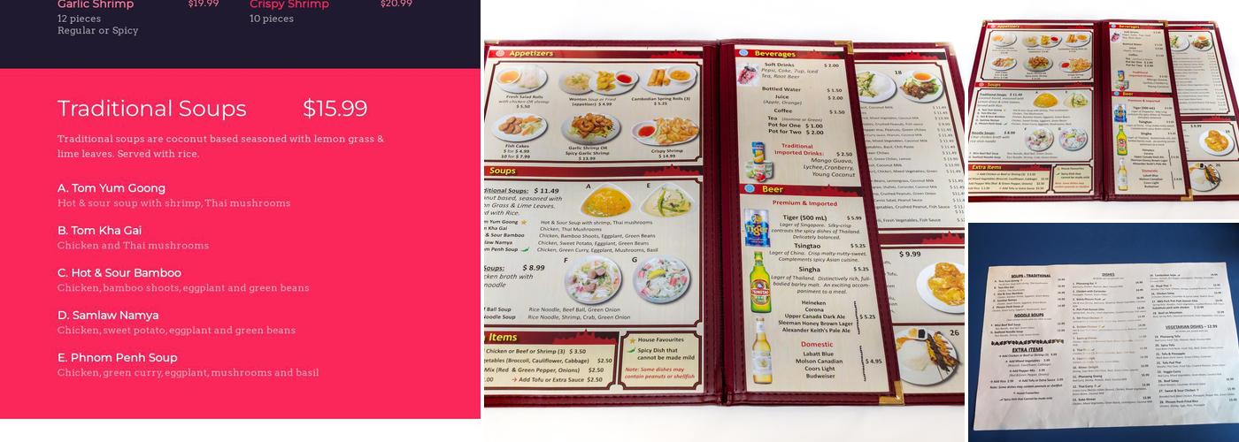 Phnom Penh Restaurant Menu