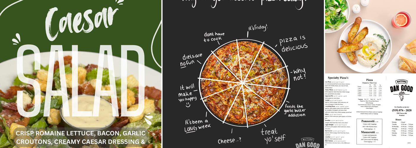 Dan Good Pizza Watford Menu