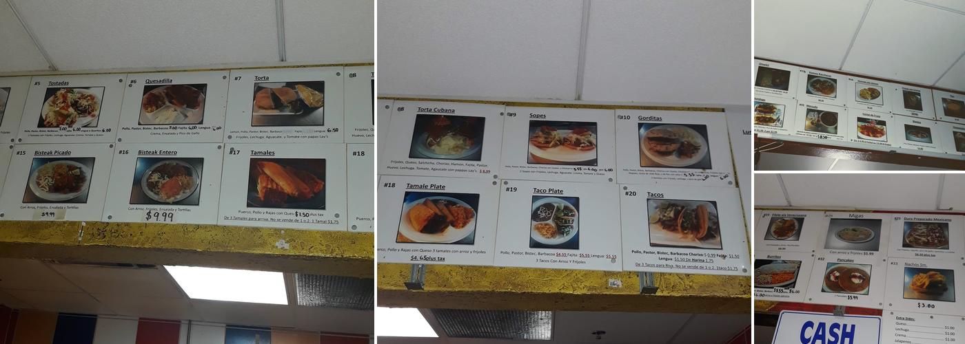 Rizos Cafe Menu