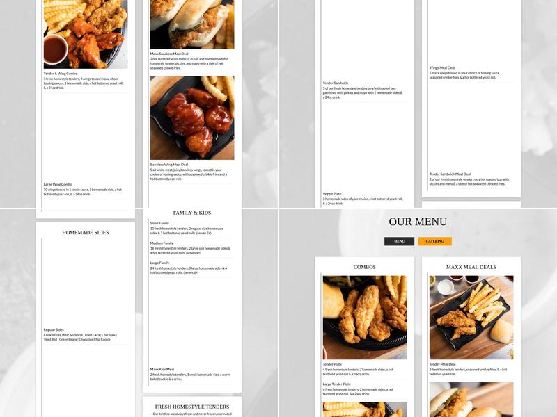 Wing Maxx Menu