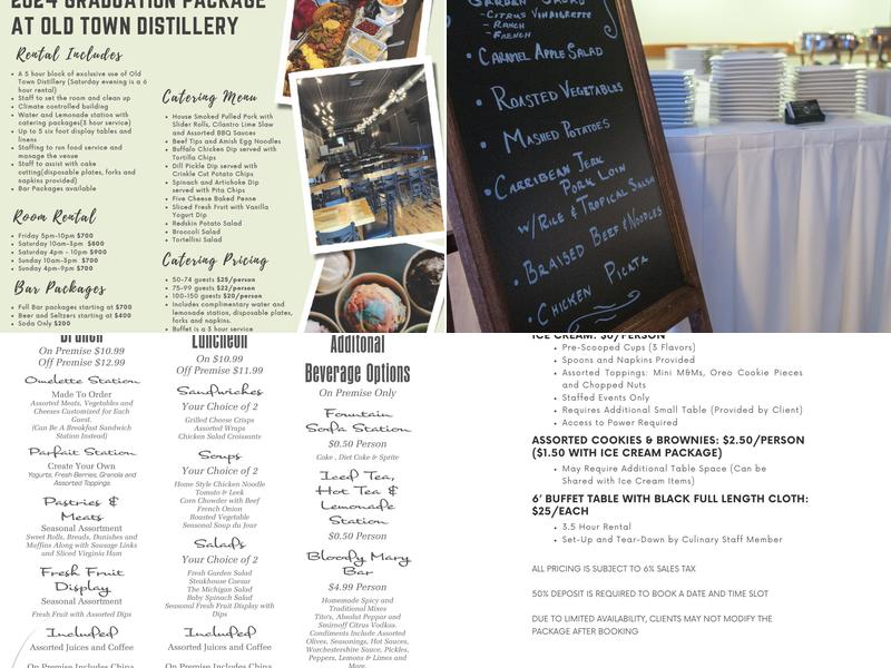 From Scratch Catering & Event Planning Menu