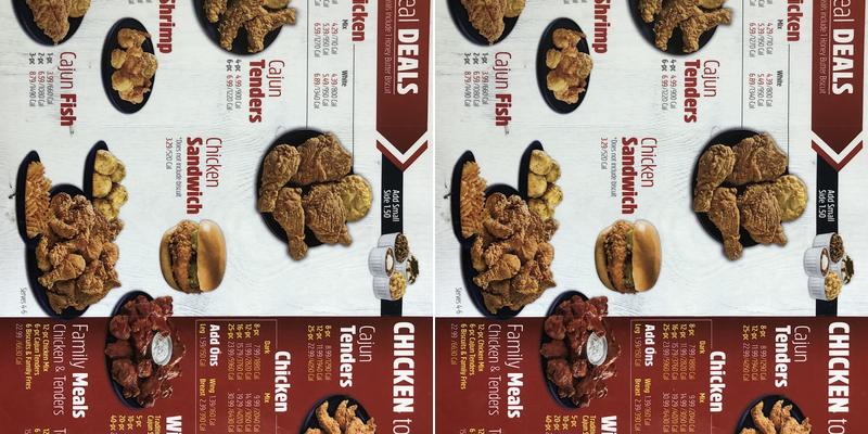 Krispy Krunchy chicken Menu