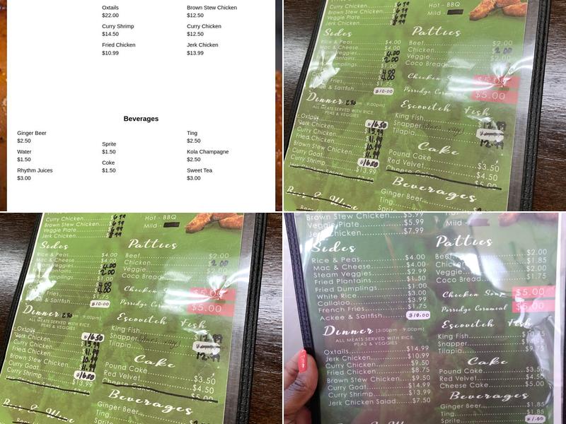 Lyons Jamaican Cuisine LLC Menu